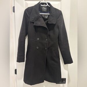 Zara Black Peacoat, size small